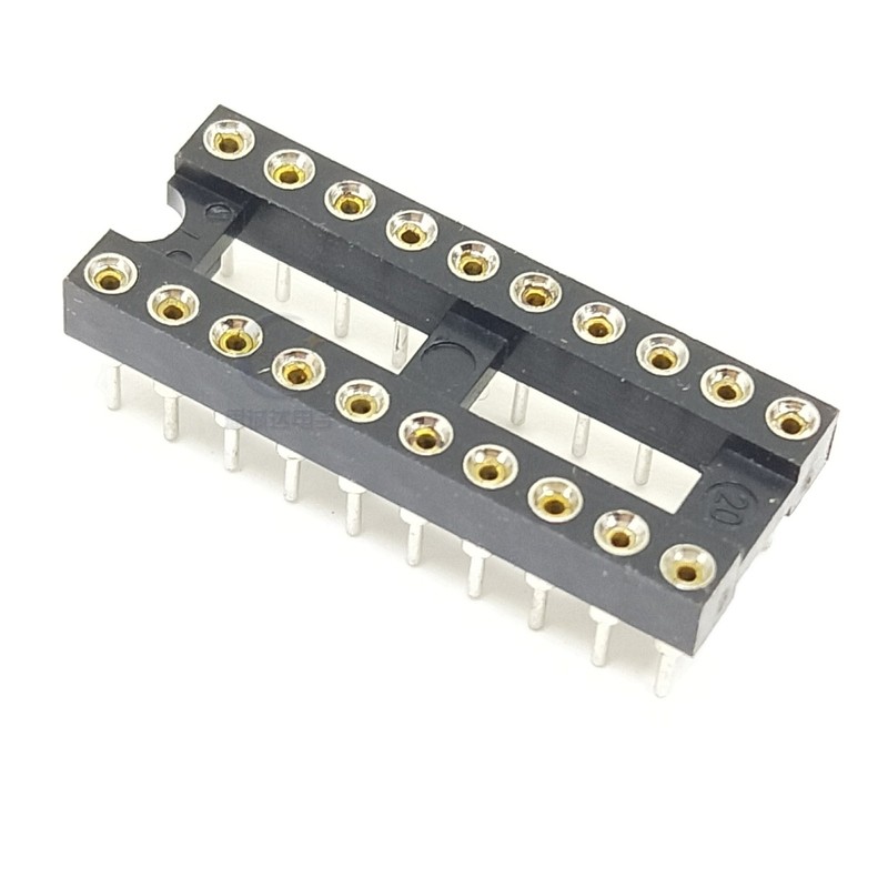 10PCS Round Hole IC Socket Connector Integrated Circuit Socket Microcontroller Base DIP 6 8 14 16 18 20 24 28 40 Pin Sockets