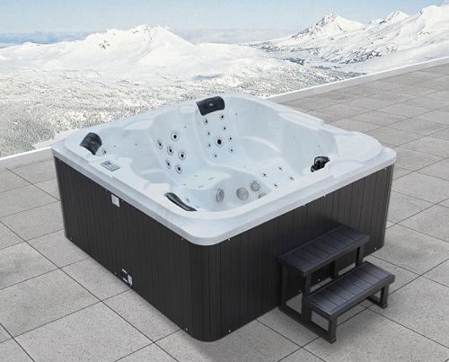 Baignoire à remous et douche spa spa baignoire moderne tourbillonnage à remous extérieur