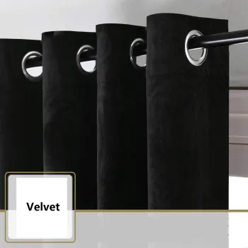 Luxury Soundproof Velvet Sheer Curtains for Living Room