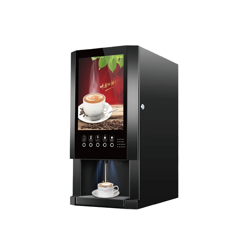 High-Quality Four Flavor Commercial Coffee Vending Machine with Water Pump: Serving Hot and Cold Beverages