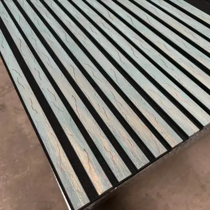 Hot Selling Acoustical Wood Slat Panels for Home Soundproofing