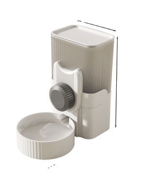 Ceramic Automatic Cat and Dog Feeder: Large Capacity Water Dispenser and Pet Bowls