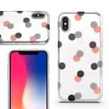 3D Round Transparent Soft Case för iPhone X