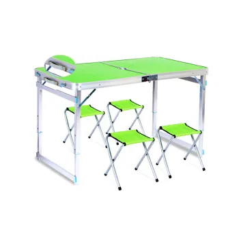 Wholesale Modern Mini Cast Aluminum Folding Dining Table for Home, Office, Living Room, Park, and Supermarket Use