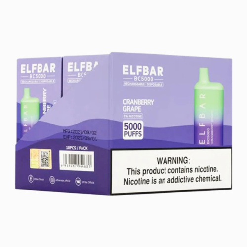 Elf Bar 5000 Puff Vapor desechable recargable