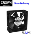 Crown 12V 24V 7025 Axiale stroom DC -ventilator