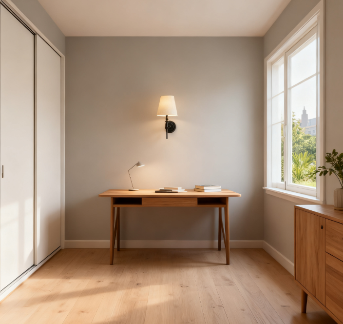 Maggie Brushed Chrome Wall Lights with Tapered Shades (13)
