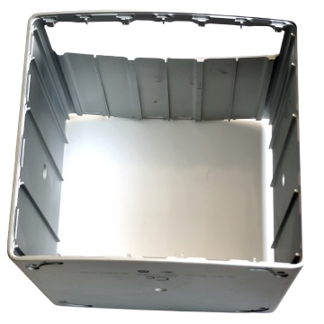 Sandblasted Silver anodisé CNC PARTIE D'ALUMINIUM