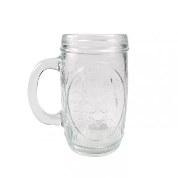 16oz glazen Mason Jar met metalen deksel