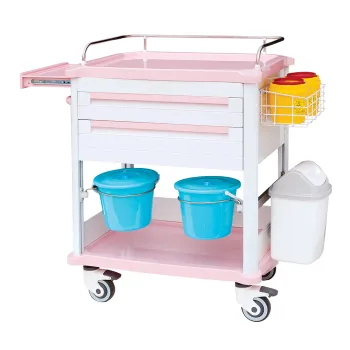 Hospital Movable Trolley ABS Treatment Cart