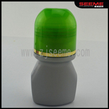 beauiful gray plastic roll on bottle, plastic roll on deodorant empty bottle