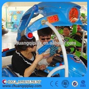 popular battery bumper car on sale, laser shooting bumper car with good quality, Challenger III, fiberglass bumper car