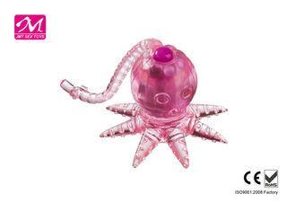 Jelly Vibrating Cock Rings, octopus shape with Powerful Ele