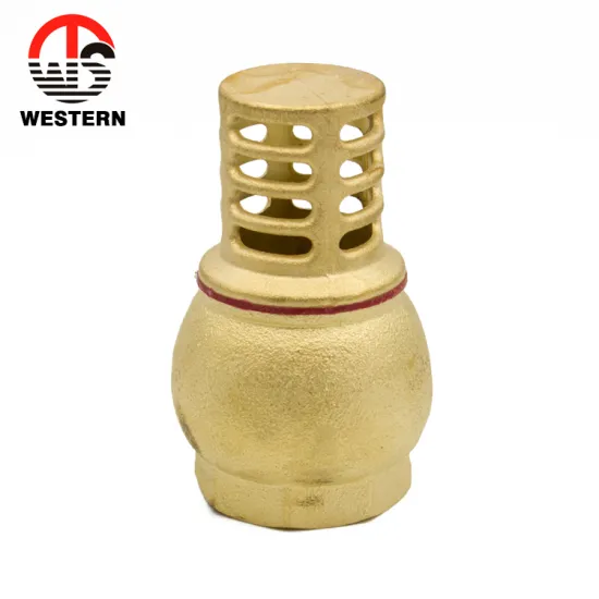 On stock Low MOQ 1/2 - 2 inch Forged Brass Vertical Foot Valve for water pump