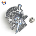 Souvenir sølv farve unik pin badge tilpasset