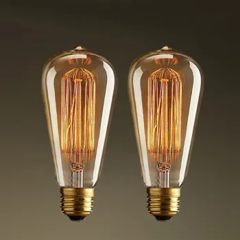 Retro ST64 Vintage Edison Bulb E27 Incandescent Lamp 110V/220V 40W/60W for Home Decoration