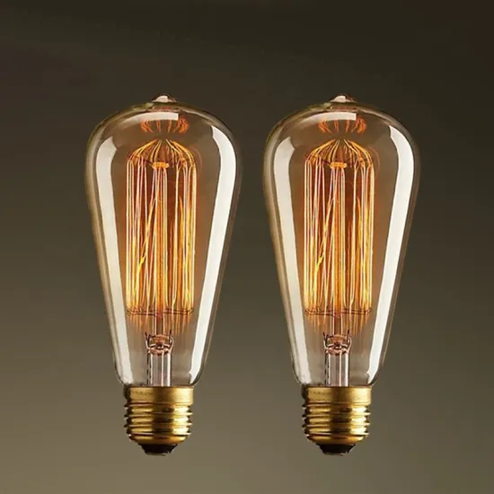 Retro ST64 Vintage Edison Bulb E27 Incandescent Lamp 110V/220V 40W/60W for Home Decoration