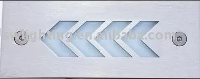 square wall recessed light