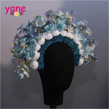 Bridal Blue Classic Bionic Flower Headband