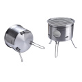 Vouwtype draagbare barbecue koolstofstaal kebab bbq grill houtskool voor picknick