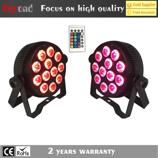 Hot Sell 12PCS 8W 6in1 Aluminum Mini LED Flat PAR Can/LED Flat PAR Light