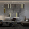 Pasek lustro dekoracyjny beton 3D panel ścienny 3D