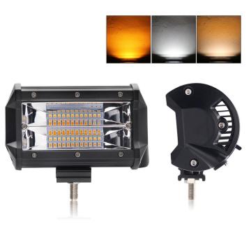 4X4 Offroad LED Work Lights: Amber/White 6500K 3000K Strobe for Trucks and Cars