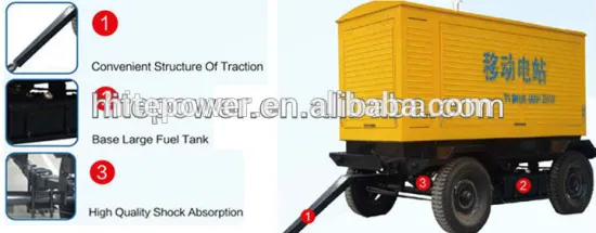 trailers for generators with convenient fuel inlet
