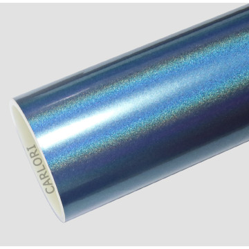 Gloss Rainbow Laser Blue Car Wrap Vinyl