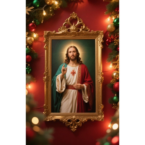 Christmas outdoor jesus statue