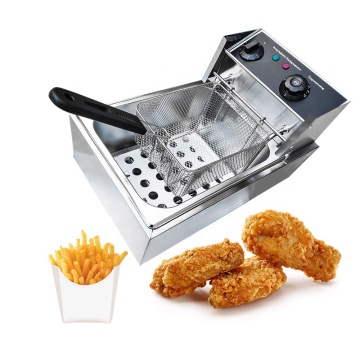 Koreanische Corndog und Fischbraten Doppelmaschine mit Pommes Frites
