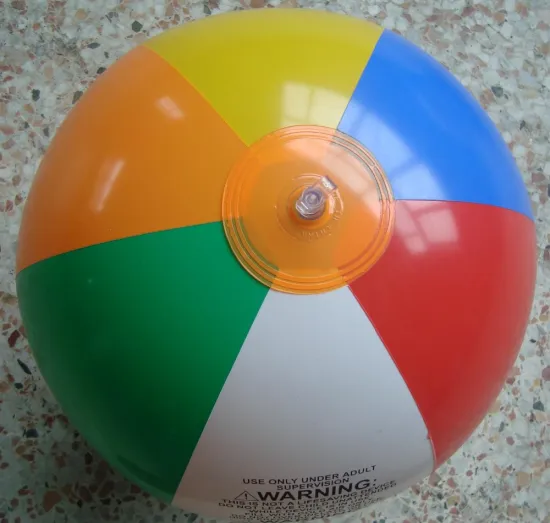 Six Color PVC Inflatable Beach Ball with Customized LOGO