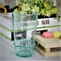 Green Bubbled Recycled Glass Pint Drinking Glasses