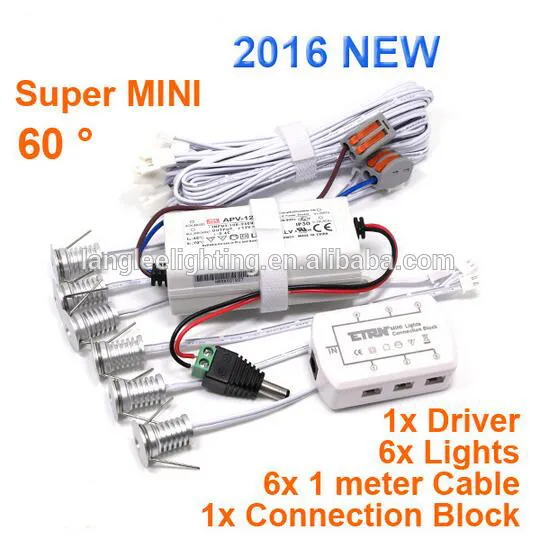 6PCS 1W 2W 3W 4W Mini LED Spotlight Jewelry Cabinet Bull eye lamp Showcase Bulb Light