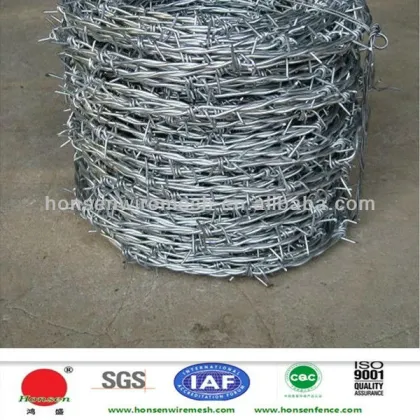 Hot sale Galvanized anti theft barbed wire fence