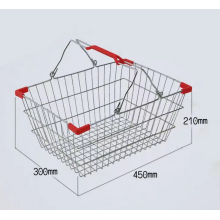 Supermarket Shopping Metal Wire Basket