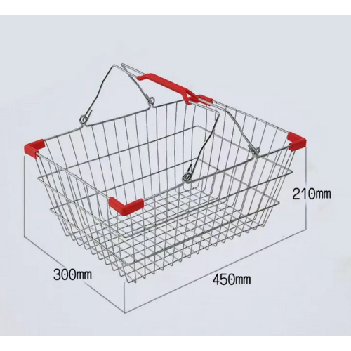Supermarket Shopping Metal Wire Basket