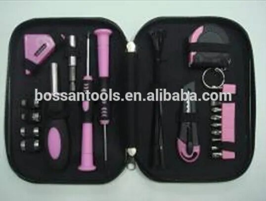 31pcs black bag pink lady tool set