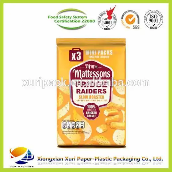 Printing custom logo plastic packaging for dried food