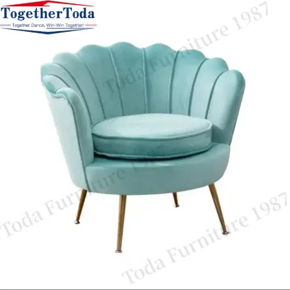 Living room velvet single sofa velvet chair