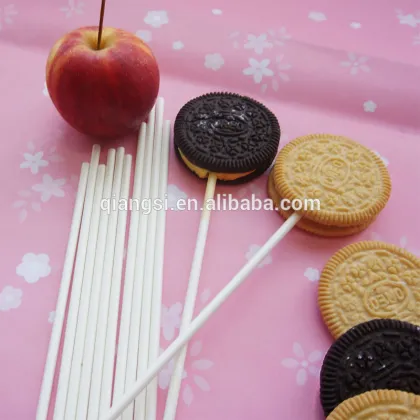 White paper chocolate sticks
