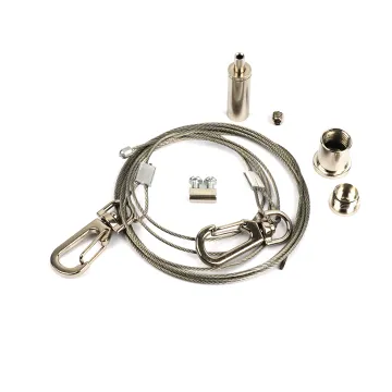 Stainless Steel Picture Hanging Systems: Adjustable Wire Suspension Kits for Retail Shops