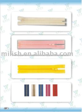 3#5#8# Metal Plastic Nylon zipper with auto-lock slider MZ-0001