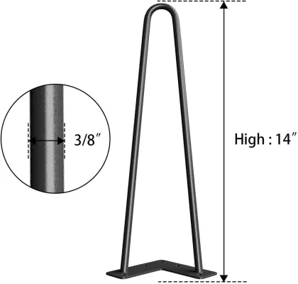 14 Inch Hairpin Furniture Legs Home DIY Projects