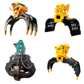 Non-Rotating Hydraulic Log Grapple for Excavators