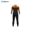 Seaskin özelleştirilmiş 3mm neopren kumaş tam uzun kollu dalış wetsuit