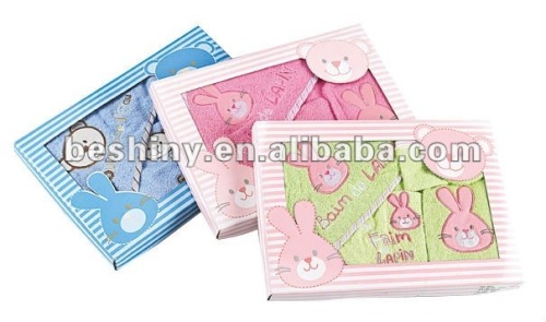 75*75cm 4pcs baby hooded baby bath towel 91120