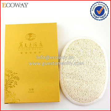 OEM Bulk Hotel Double Side Natural Loofah Sponge