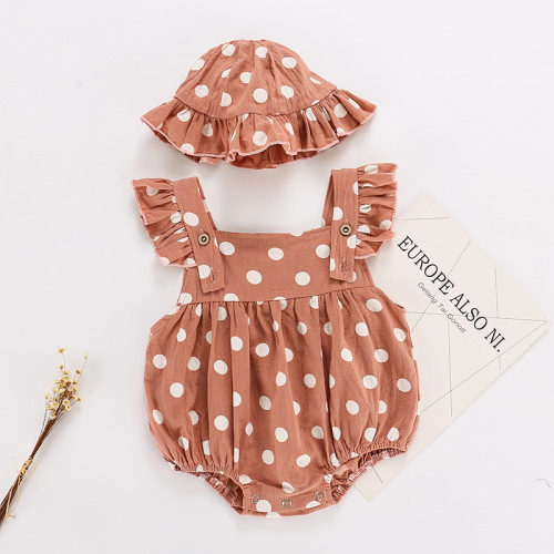 Polka Dot Girls Baby Rompers