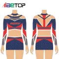 Mangas compridas uniforme de torcida com a melhor pedra